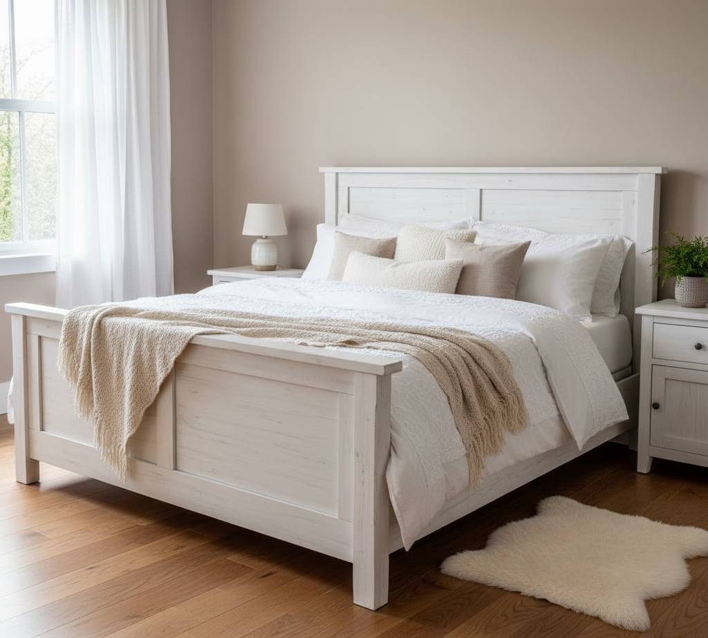 Jakie białe łóżko drewniane do sypialni? Sprawdź nasze typy