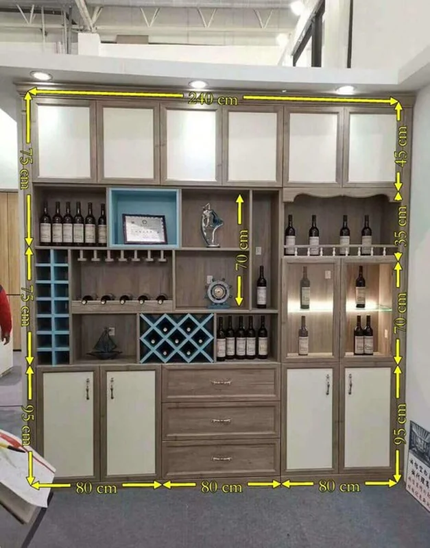 Nowoczesna szafa do wina z magazynem