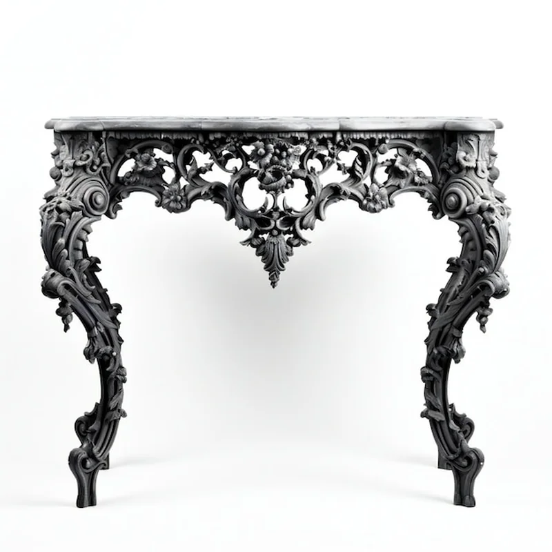 Konsola kolonialna – elegancki mebel z drewna palisandrowego